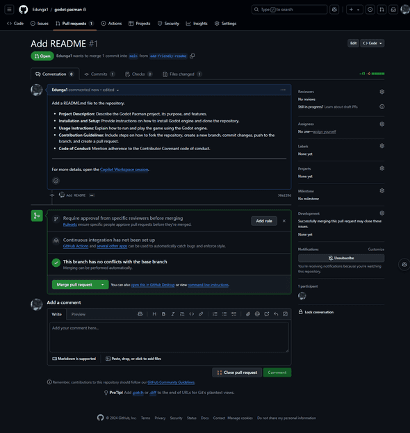 copilot workspace pull request 2