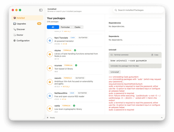 Homebrew GUI
